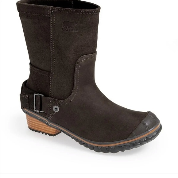 Sorel black suede ankle slims shortie boots 7.5. - Picture 2 of 10